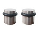 Ver imagem 1 de Batedor Amortecedor de Porta Inox Padrão Hotel 3cm Kit com 2