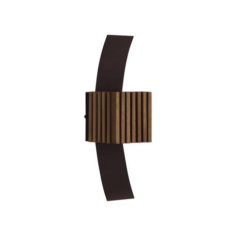 ARANDELA MADEIRA GLAMOUR MARROM