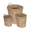 Ver imagem 1 de Kit 3 Cestos Maya Or Design Fibra Natural Seagrass