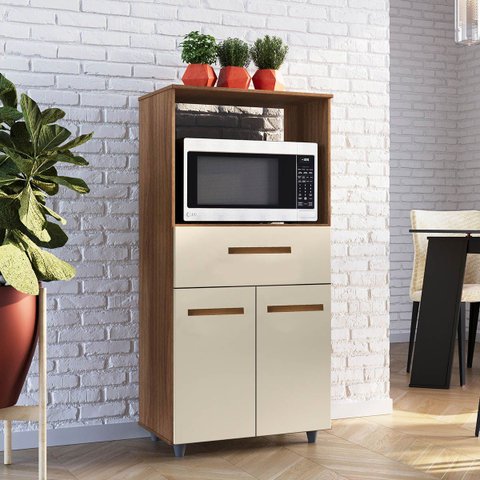 Armário Multiuso Luni 2 Portas 1 Gaveta Cozinha Mb1