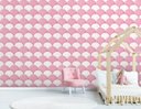 Ver imagem 1 de Papel de Parede Infantil - Escamas Rosa e Branco Arte Destaque 3,50 Metros