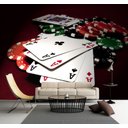 Ver imagem 2 de Papel De Parede Auto Adesivo Poker Cassino Baralho GG538
