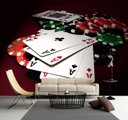 Ver imagem 2 de Papel De Parede Auto Adesivo Poker Cassino Baralho GG538