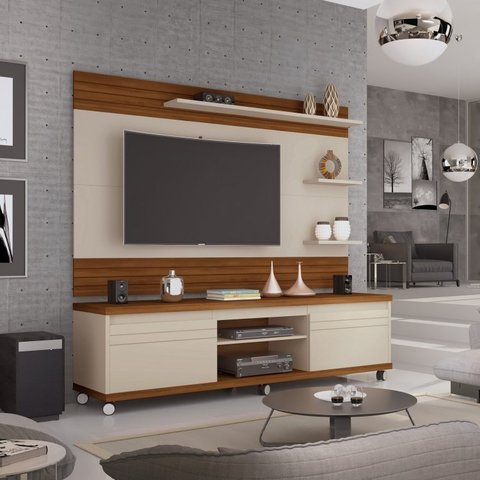 Rack com Painel para TV até 50 Polegadas Mirage 180cm Giga Móveis