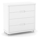 Ver imagem 4 de Berço Americano com Capitonê New Boucle e Cômoda Gaveteiro Infantil Tutto New Branco Acetinado e Col