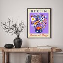Ver imagem 2 de Quadro Poster Flores e Plantas - Berlin 45x34cm:madeira Branca