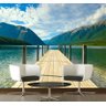 Adesivo Parede Paisagem Lago Montanhas Natureza GG392 - 2