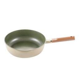 Frigideira Cerâmica Antiaderente Roichen - Indução - 20 cm - Marfim + Verde - PEQUENA - 2