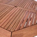 Ver mais imagens de Mesa Oitavada em Madeira Maciça Vivare Marrom