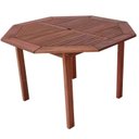 Ver imagem 1 de Mesa Oitavada em Madeira Maciça Vivare Marrom