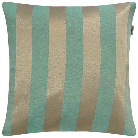 Capa de Almofada em Jacquard Tiffany com Dourado Listrado 45x45cm