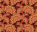 Ver imagem 2 de Papel de Parede Lavável Clássico Arabesco Mosaico Laranja