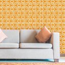 Ver imagem 1 de Papel de Parede Lavável Clássico Arabesco bronzeado