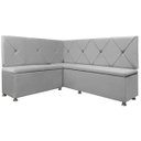 Ver imagem 2 de Canto Alemão 4 Lugares para Lanchonete 1,25x1,60m Cinza Claro Sofa Store
