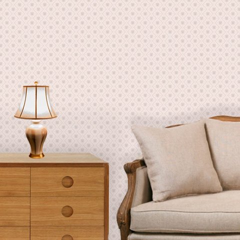 Papel de Parede Lavável Clássico Arabesco Clarinho