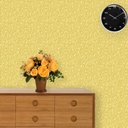 Ver imagem 1 de Papel de Parede Lavável Clássico Arabesco Amarelo