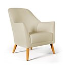 Ver imagem 2 de Kit 2 Poltronas Orion com Puff Quasar Suede Bege Aradecor