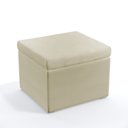 Ver imagem 3 de Kit 2 Poltronas Orion com Puff Quasar Suede Bege Aradecor