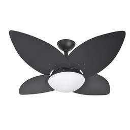Ventilador de Teto Infinity Lótus Preto 4 Pás Pretas 110 V 1025 Lótus 4P - 1