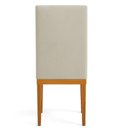 Ver imagem 4 de Kit 6 Cadeiras de Jantar Brisa Suede Base de Madeira - Pallazio Cor Cappuccino