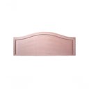 Ver imagem 1 de Cabeceira King Curva Luxo 193x60 Veludo Rosê - Tachas Fumê