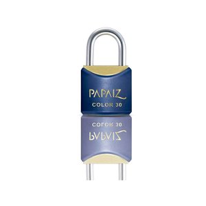 Cadeado com Chave 30mm Latão Azul Color Line Papaiz