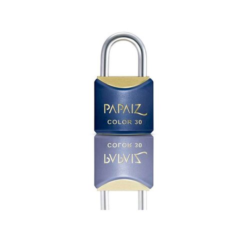 Cadeado com Chave 30mm Latão Azul Color Line Papaiz