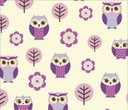 Ver imagem 2 de Papel de Parede Infantil Auto Adesivo Lavável Coruja Rosa