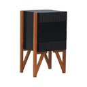 Ver imagem 1 de Gaveteiro-mesa Cabeceira Decor Preto-amêndoa