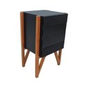 Ver imagem 3 de Gaveteiro-mesa Cabeceira Decor Preto-amêndoa