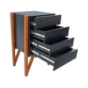 Ver imagem 5 de Gaveteiro-mesa Cabeceira Decor Preto-amêndoa