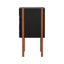 Ver imagem 2 de Gaveteiro-mesa Cabeceira Decor Preto-amêndoa