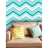 Adesivo papel de Parede Yes Chevron Azul Esverdeado - AP034 - 1