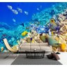 Adesivo Parede Paisagem Fundo do Mar Peixes Natureza GG368 - 2