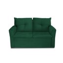 Ver imagem 5 de Sofá Pequeno 02 Lugares 150cm Mobi Suede Verde Herrero