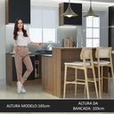 Ver imagem 7 de Ilha de Cozinha com Bancada e Balcão 120 Cm Rustic/preto Glamy Madesa Rustic/preto