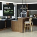 Ver imagem 5 de Ilha de Cozinha com Bancada e Balcão 120 Cm Rustic/preto Glamy Madesa Rustic/preto
