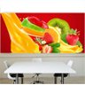 Adesivo Painel Papel Parede Cozinha Frutas Suco Verduras M37 - 1