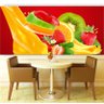Adesivo Painel Papel Parede Cozinha Frutas Suco Verduras M37 - 3