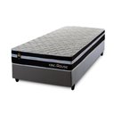 Ver imagem 3 de Conjunto Cama Box Solteiro c/ Molas Ensacadas Durham Cinza 88x188x60