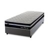 Conjunto Cama Box Solteiro c/ Molas Ensacadas Durham Cinza 88x188x60 - 3