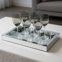 Ver imagem 2 de Bandeja Decorativa Espelhada para Aparador, Mesa e Sala 30x50cm