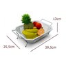 Fruteira de Mesa com Cesta em Plástico - Stolf Branco - 2