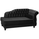 Ver imagem 1 de Recamier Diva Chaise Capitone 160 cm Pes MDF Gane SL 944 Veludo Peer