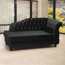 Ver imagem 6 de Recamier Diva Chaise Capitone 160 cm Pes MDF Gane SL 944 Veludo Peer