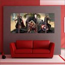 Ver imagem 1 de Quadro Decorativo Filmes Os Vingadores Mosaico 5 Peças G9