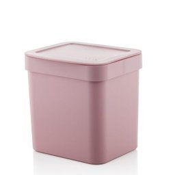 Lixeira rosa pequena 2,5 Litros quarto menina cozinha Ou - 1