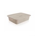 Ver imagem 1 de Caixa Cesta Com Tampa 9 L Marca Ou Cor Bege 41x34
