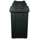 Ver imagem 1 de Cesto Quadrado 60 Litros com Tampa Vai-vem Preto