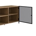 Ver imagem 4 de Rack de Tv York Estilo Industrial 180cm 02 Portas 27912 Artesano - Vermont/preto